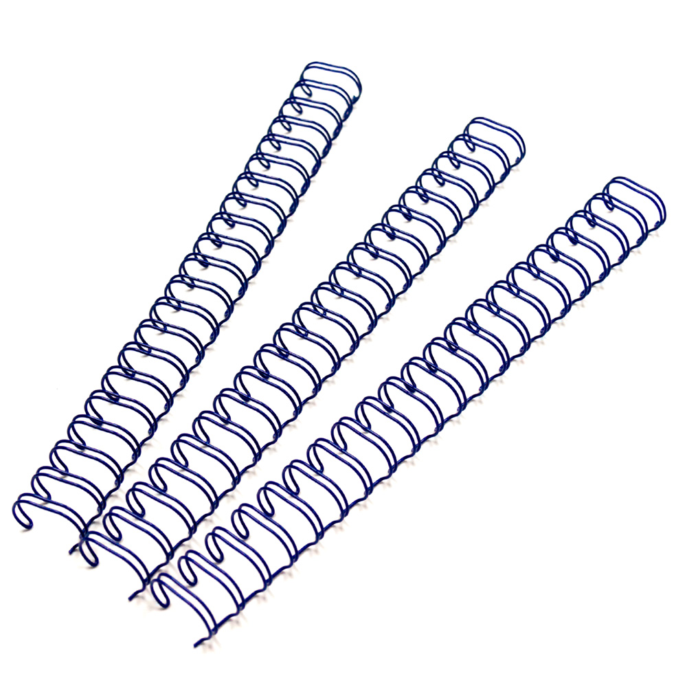 M-Bind Double Wire Bind 2:1 A4 - 3/8"(9.5mm) X 23 Loops, 100pcs/box, Blue